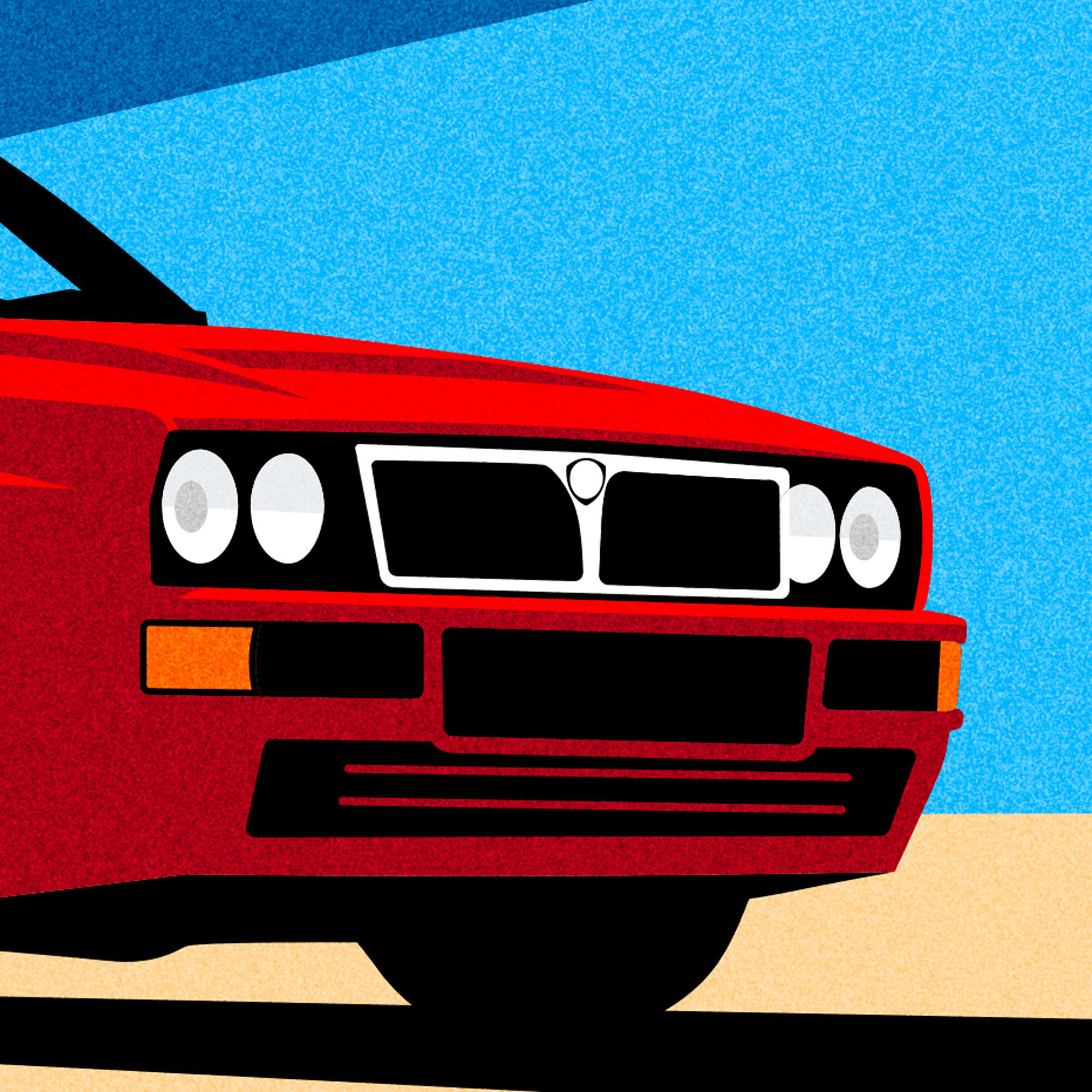 Lancia Delta Integrale Art Print