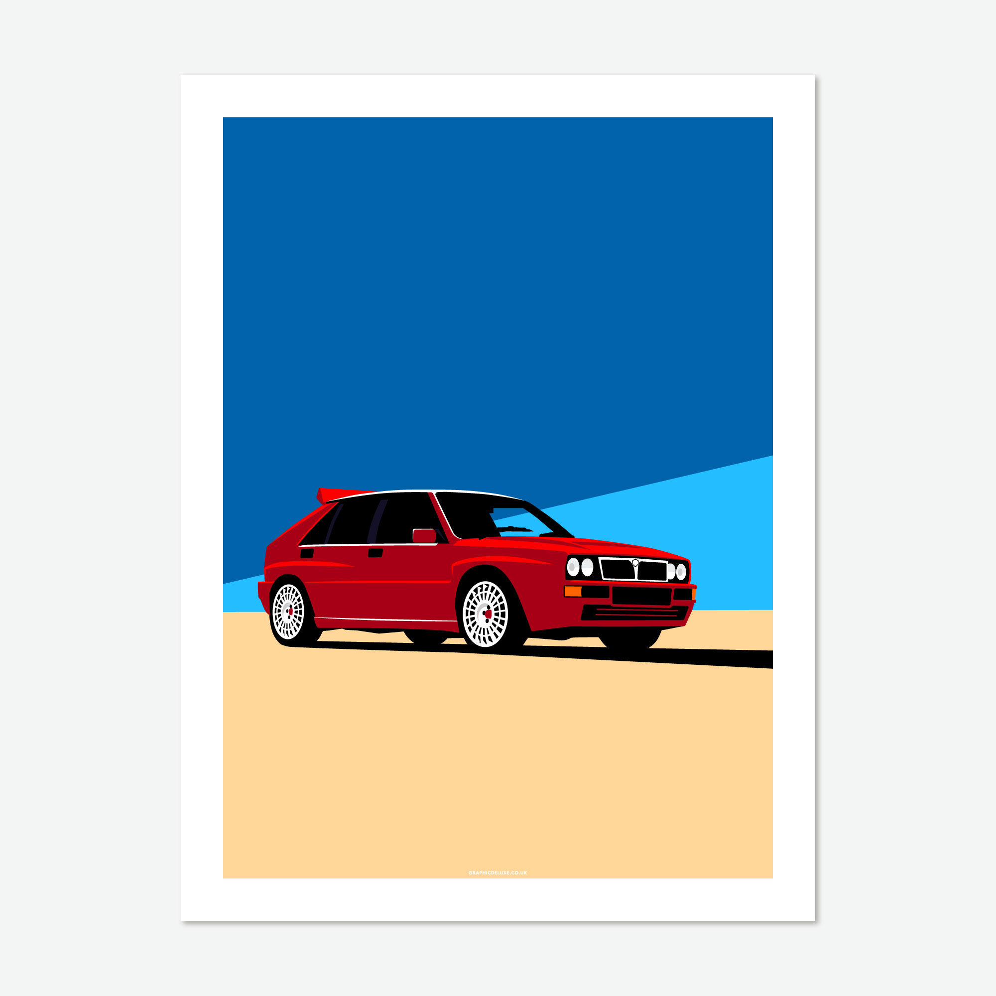Lancia Delta Integrale Art Print