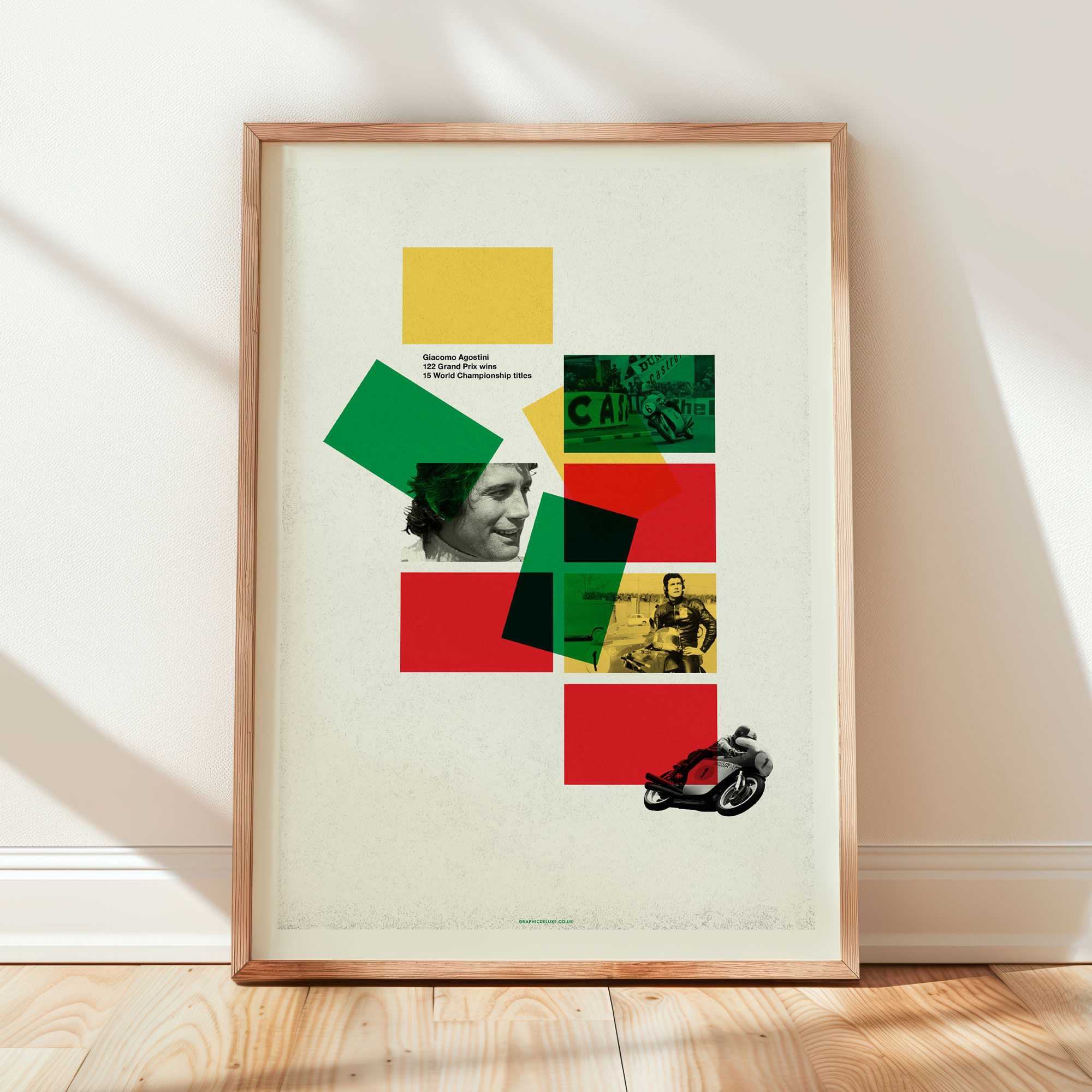 Giacomo Agostini 'Racing Legend' Art Print