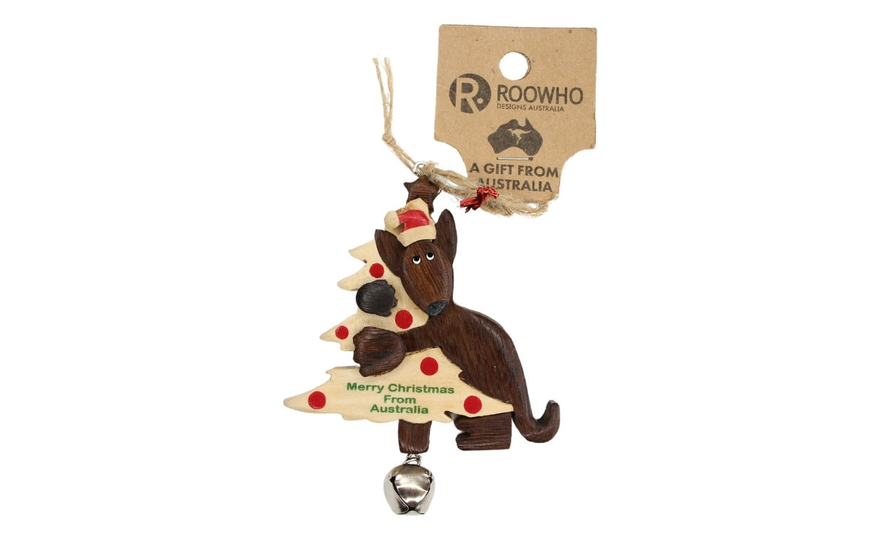 XMAS ROO ORNAMENT XMAS TREE AND BELL