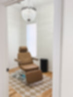 Treatment chair in Freya Aesthetics and Wellness medspa in Johnstown, OH