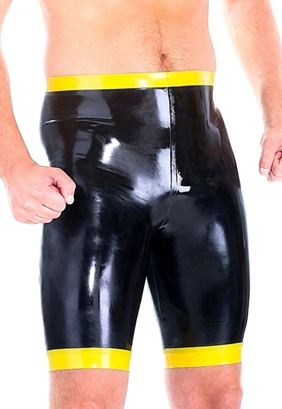 SHT001 Rubber Latex Cycle Shorts with trim