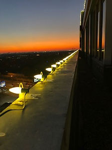 Warm White LED Commercial lighting for businesses in the DFW area.