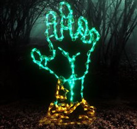 LED Halloween lights, decorations and displays.