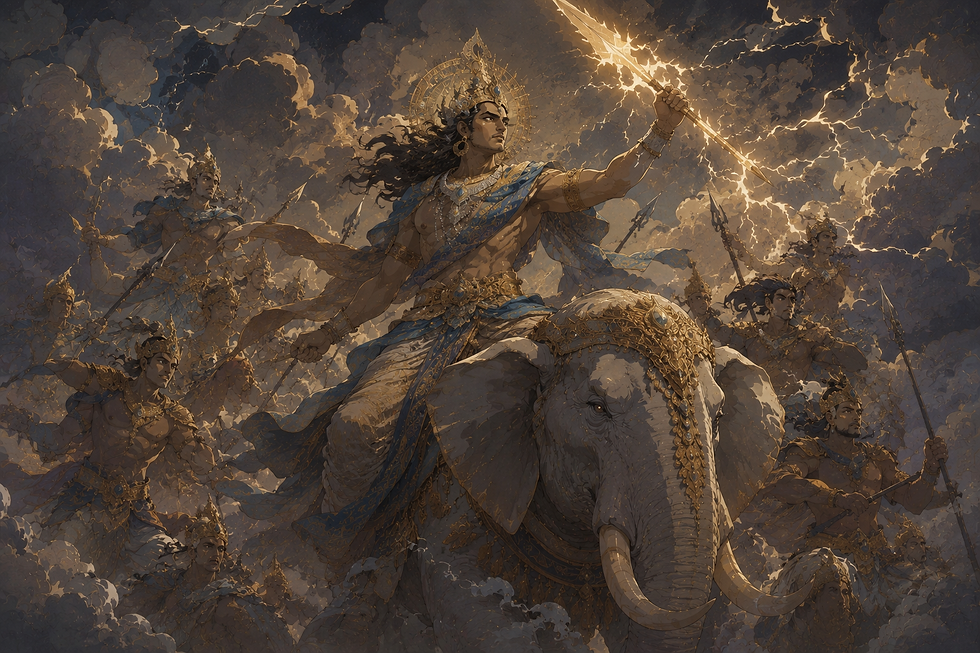 Indra (with the Maruts)