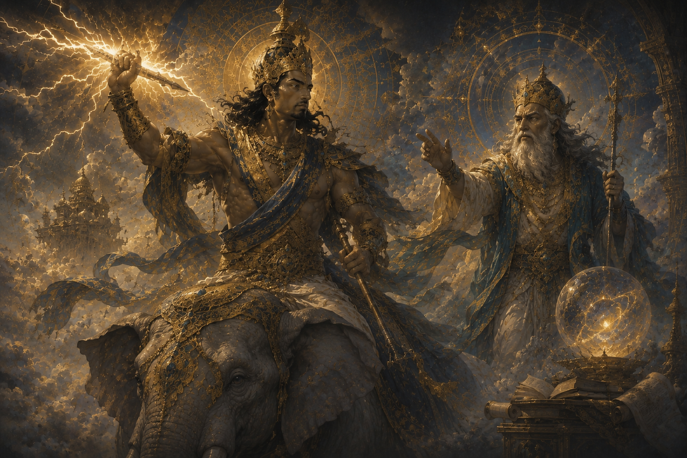 Indra (and Brahmanaspati)