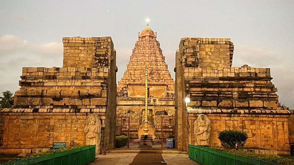 Thanjavur, Gangaikondacholapuram, and Darasuram