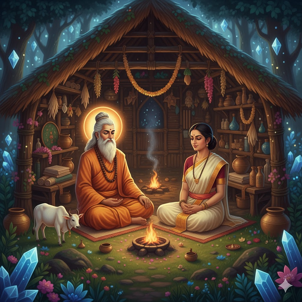 Sage Vasishtha and Arundathi