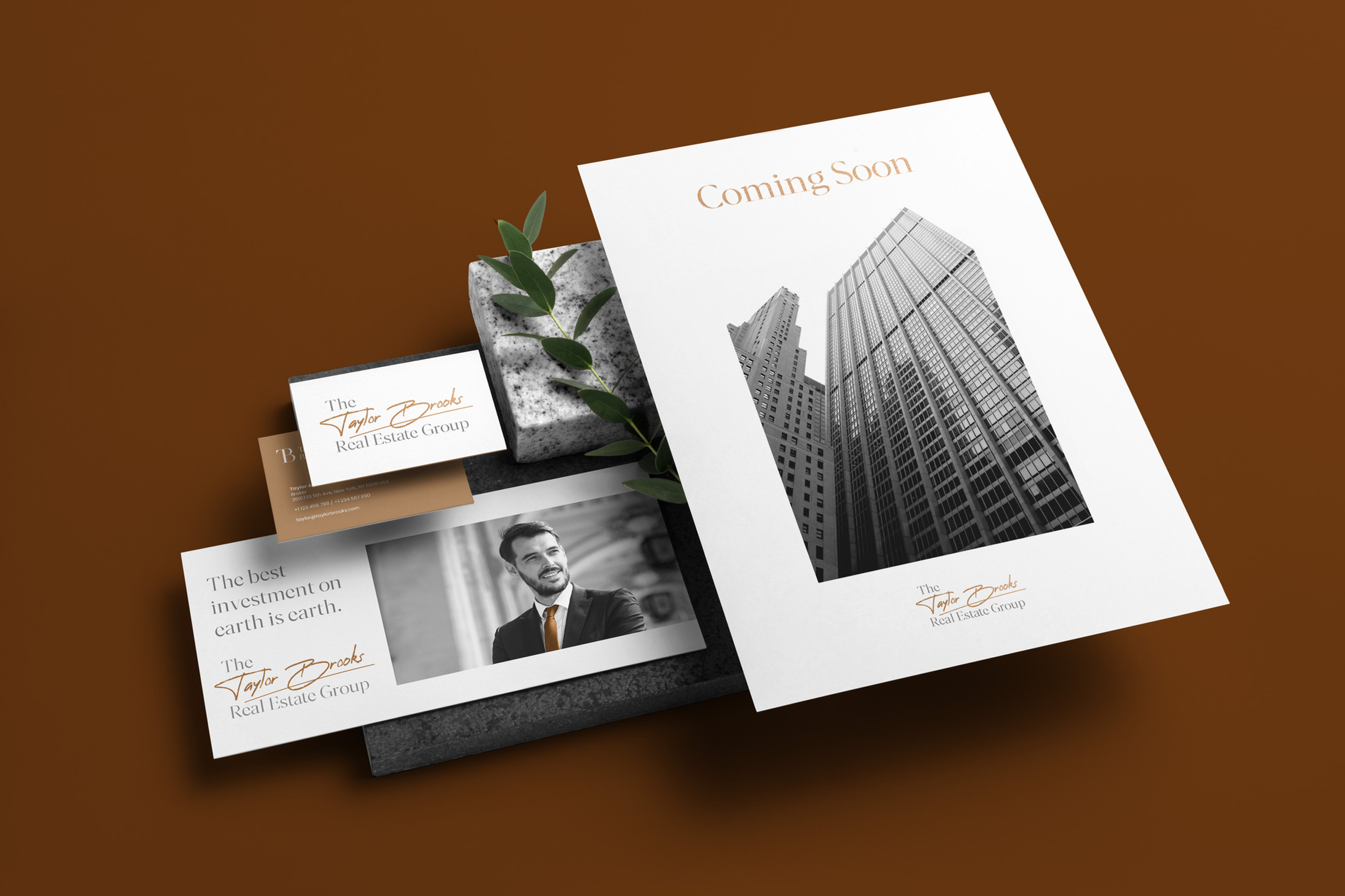 Taylor Brooks Branding & Design for Real Estate Agency. By Rayvn