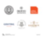 Logos designed by Rayvn Design for various subject-matter experts