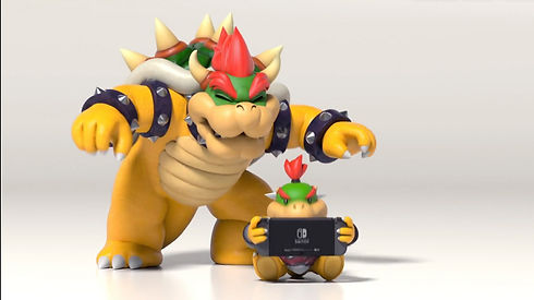 bowser and bowser junior play game-paren
