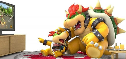 bowser and bowser junior play game-paren