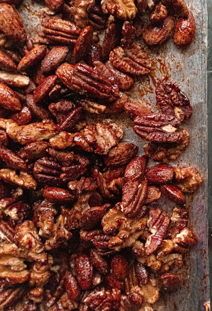 Roasted Cinnamon Candied Nuts