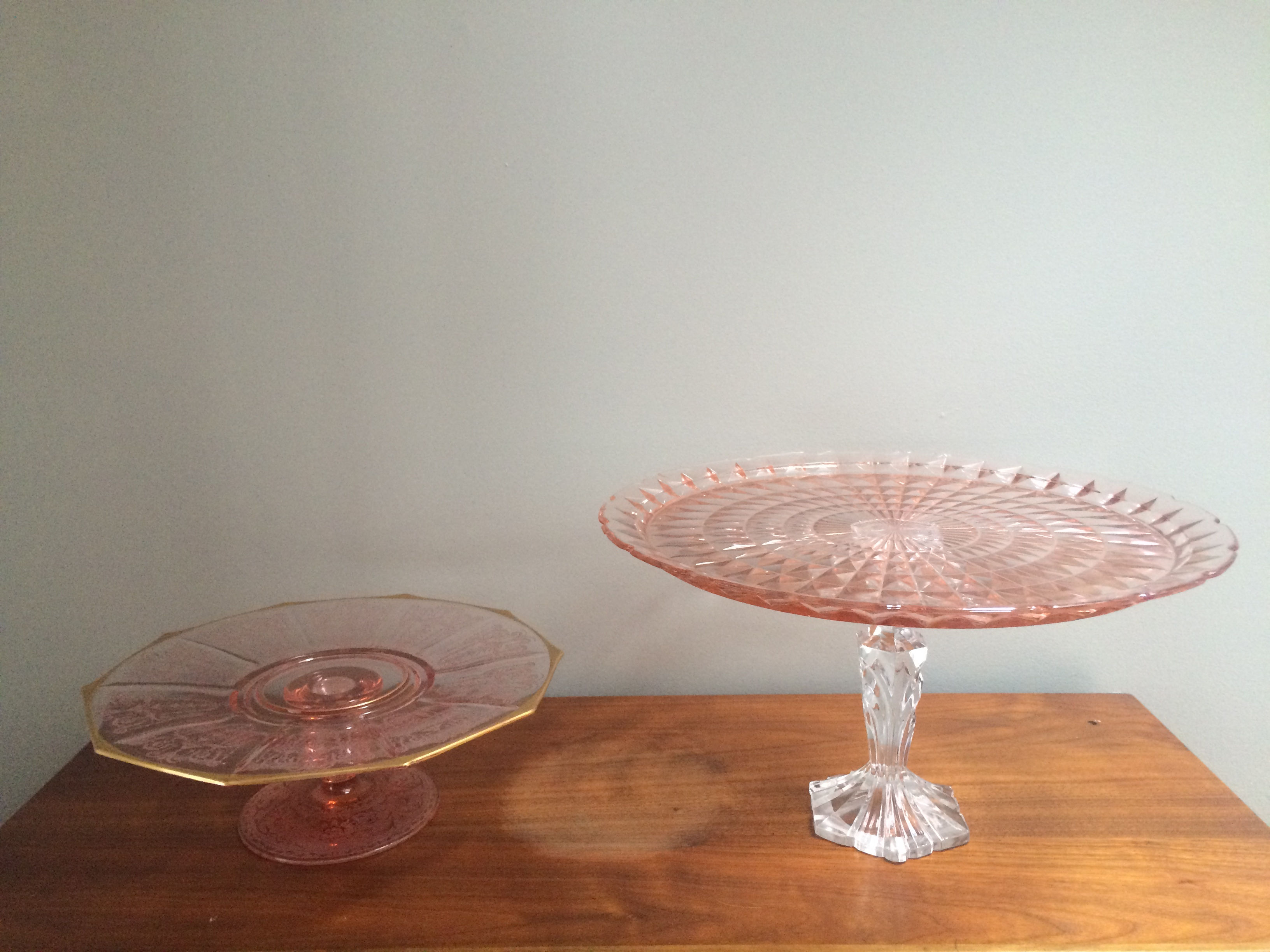 Pink Cake Stands Each