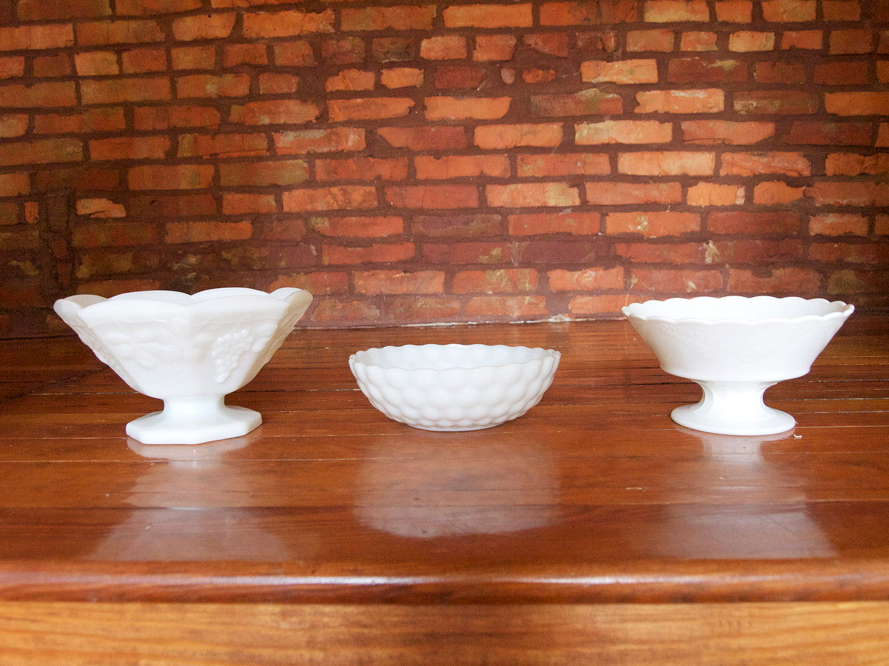 Milk Glass Compotes