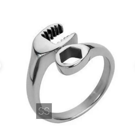 Mechanic wrench ring, 925 Sterling Silver for Unisex Ring, Gifts for him