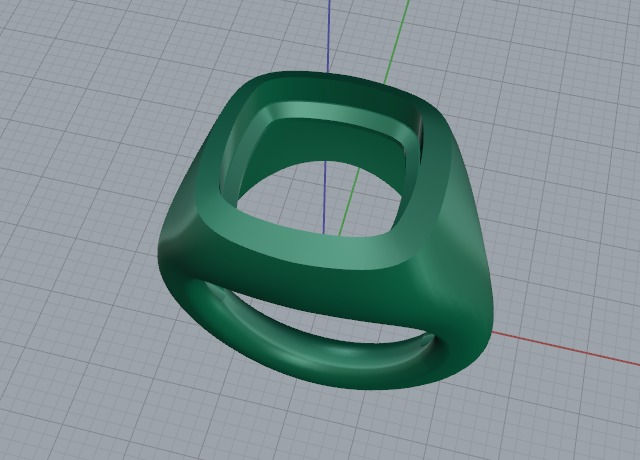 Thumbnail: Sapphire cushion Ring