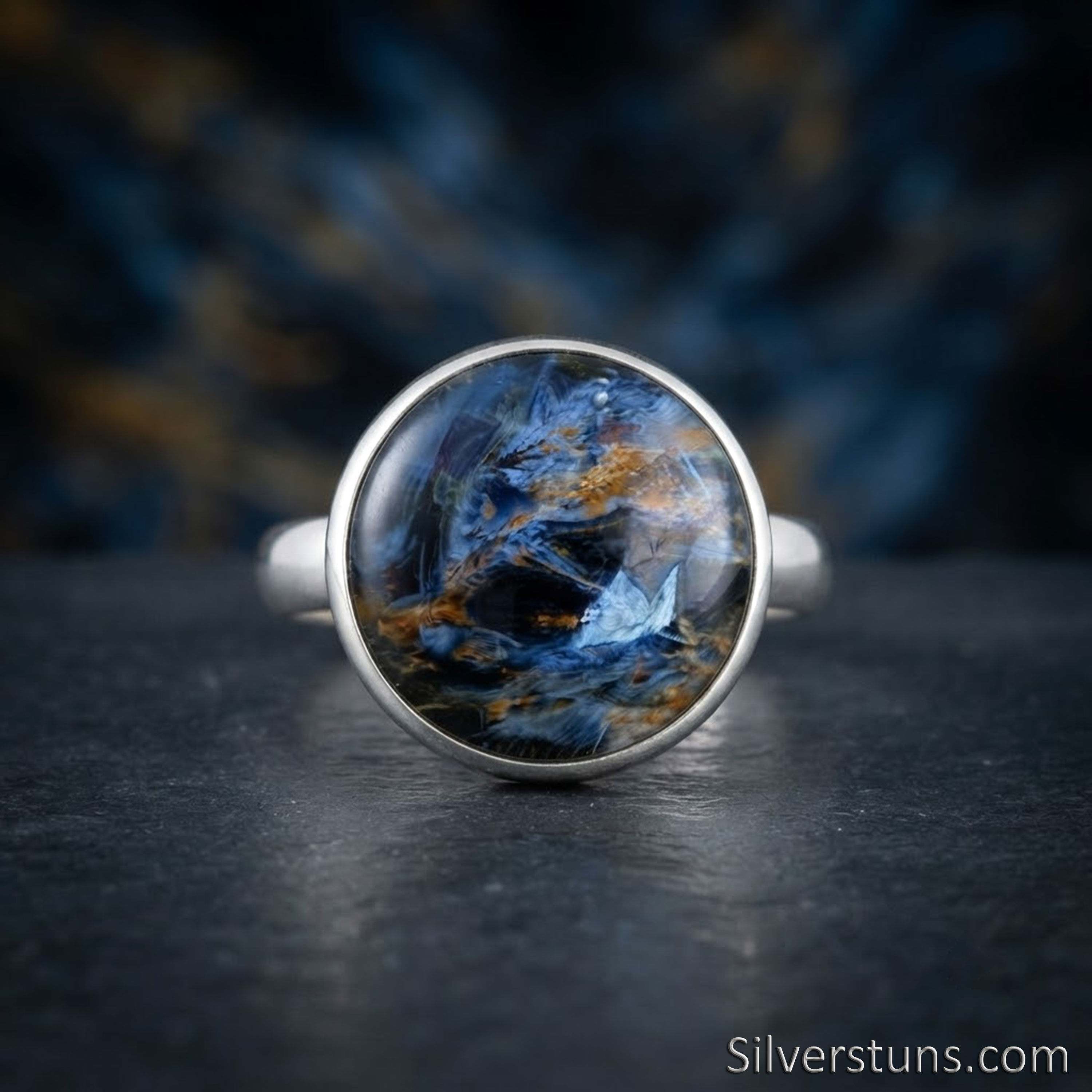 Pietersite Ring Womens Ring 925 Silver Ring Statement Ring Christmas Gift Daily