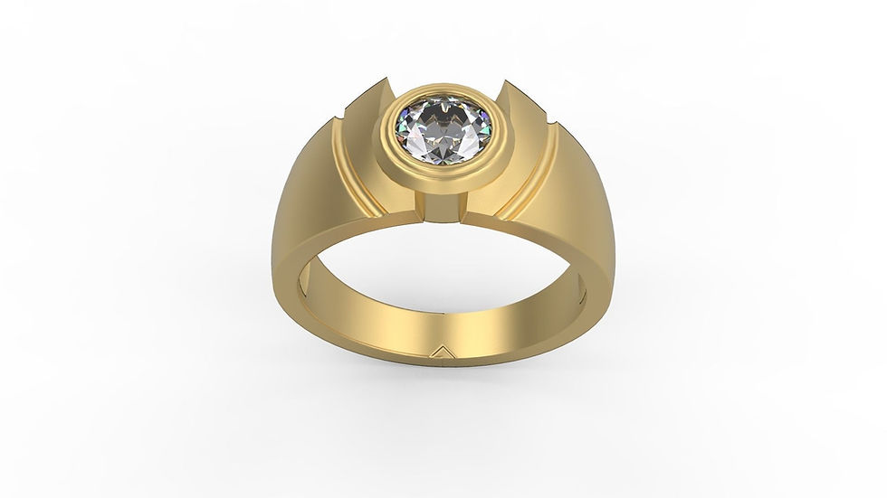 Moissanite Gold Ring