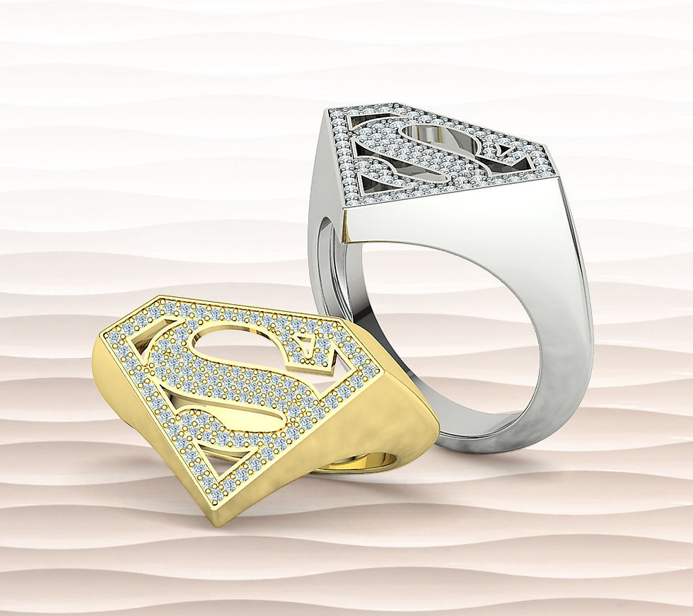Super Man Signet Ring