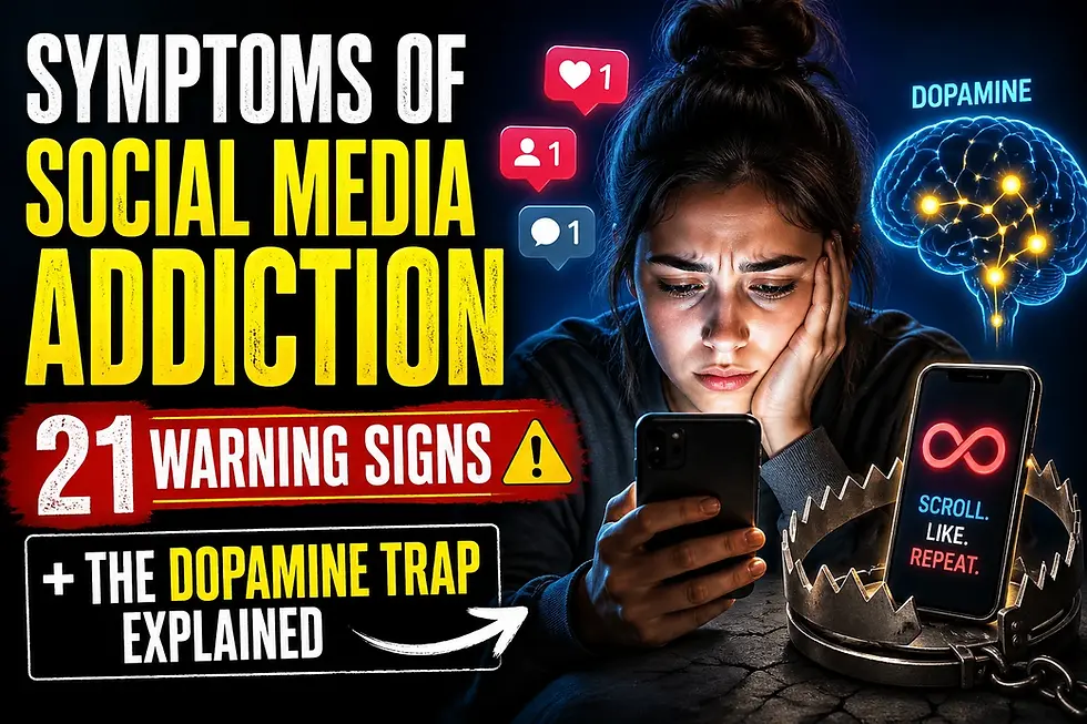 Symptoms of Social Media Addiction: 21 Warning Signs + The Dopamine Trap Explained