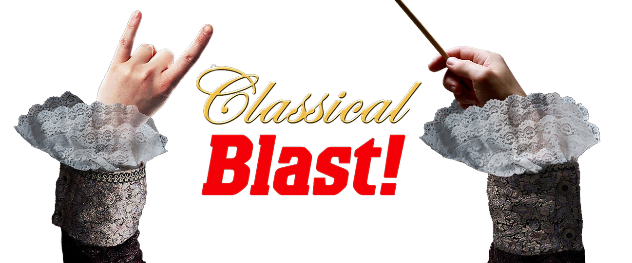 Classical Blast logo and concustor hands