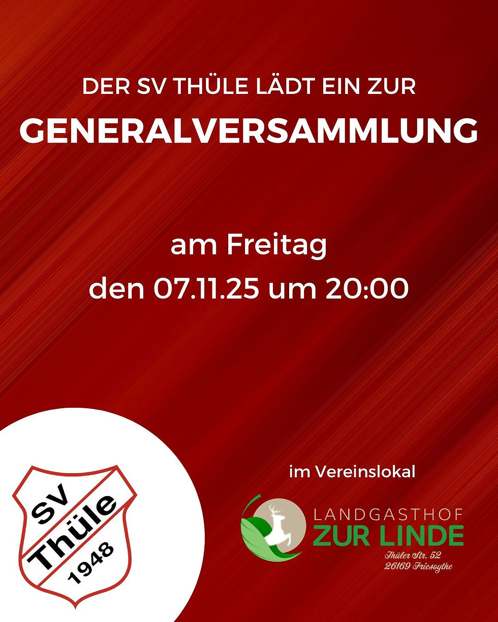 Einladung Jahreshauptversammlung 2025