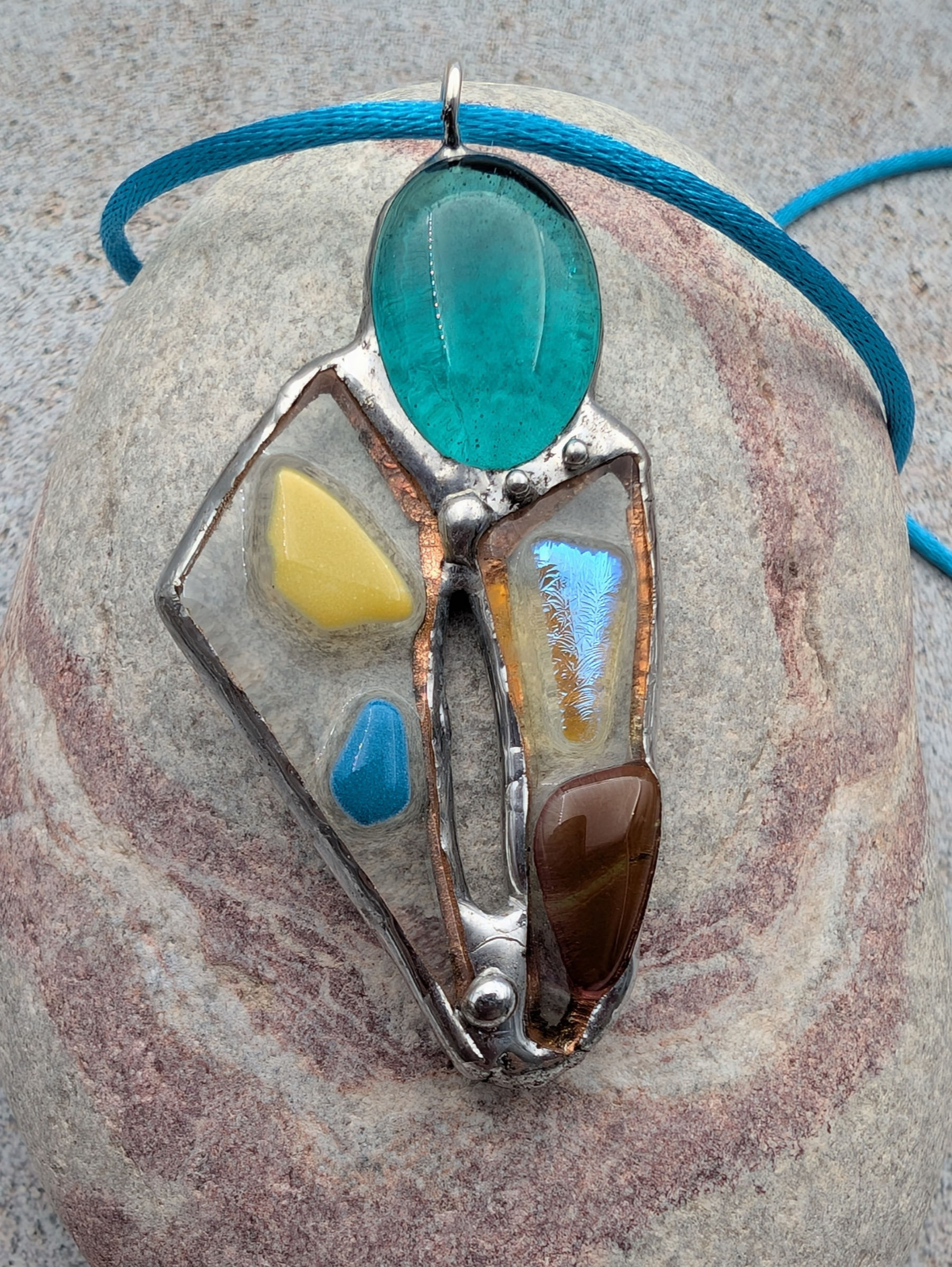 Pendentif en fusion de verre K