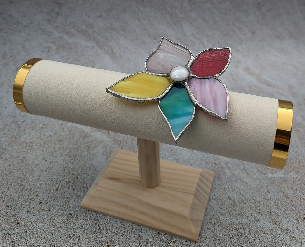 Miniatura: broche multicolore florale
