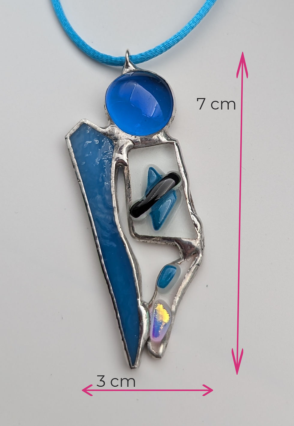 Miniaturbild: Mesure Pendentif en fusion de verre F