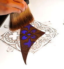 Page service: les formations de vitraux en atelier