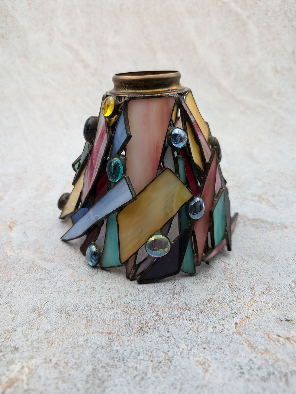 Miniatura: Lampe de bureau Tiffany col de cygne collection Talya Éclat d'Horizon