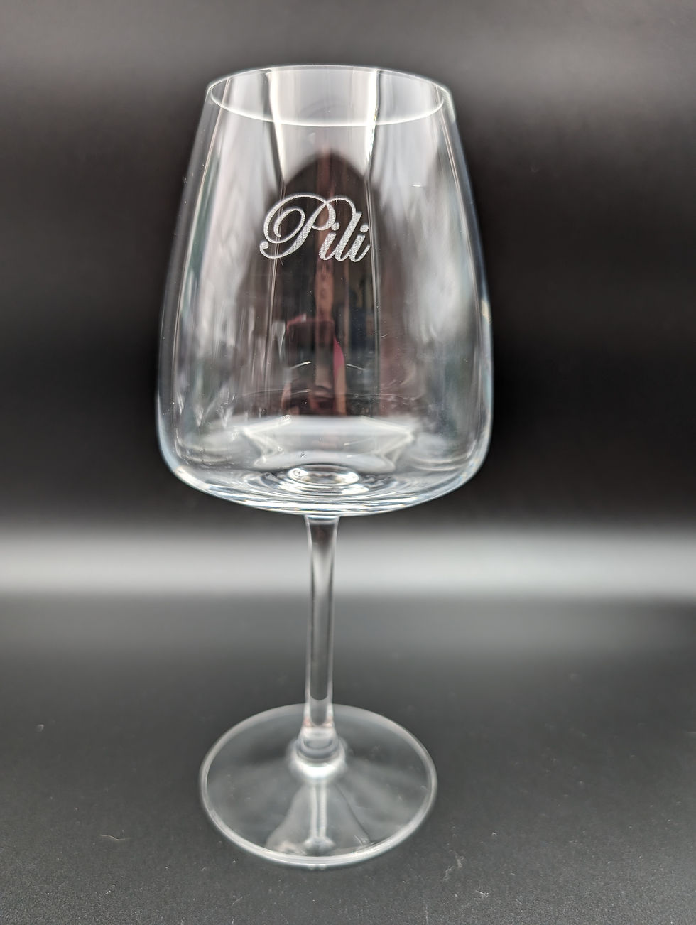 Thumbnail: verre à pied cristallin avec surnom ou prénom, Talya Éclat Glass