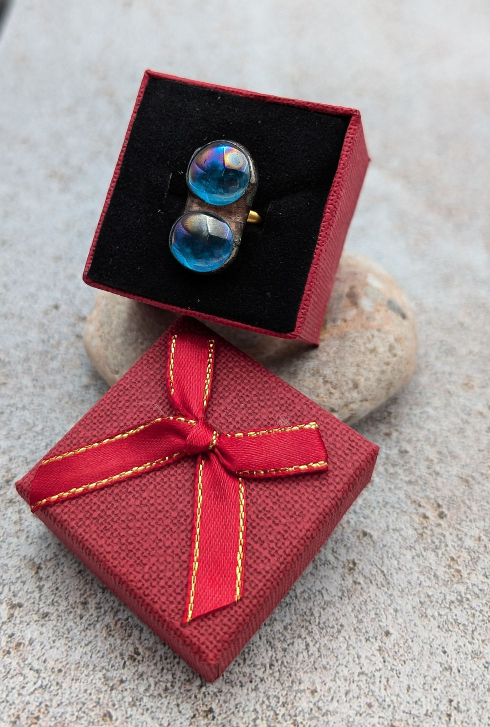 Miniaturbild: Bague double collection Talya Larme de Cristal