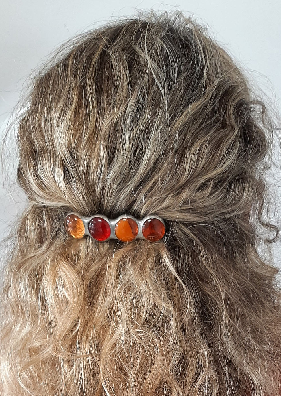 Thumbnail: Barrettes multicolores  4 perles sur cheveux collection Talya Larme de Cristal