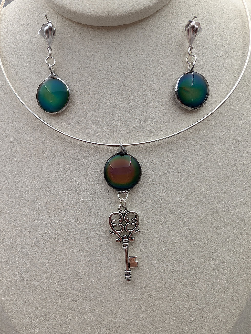 Miniatura: Parure perle d'humeur et clef, Collection Talya Perle d'Humeur.