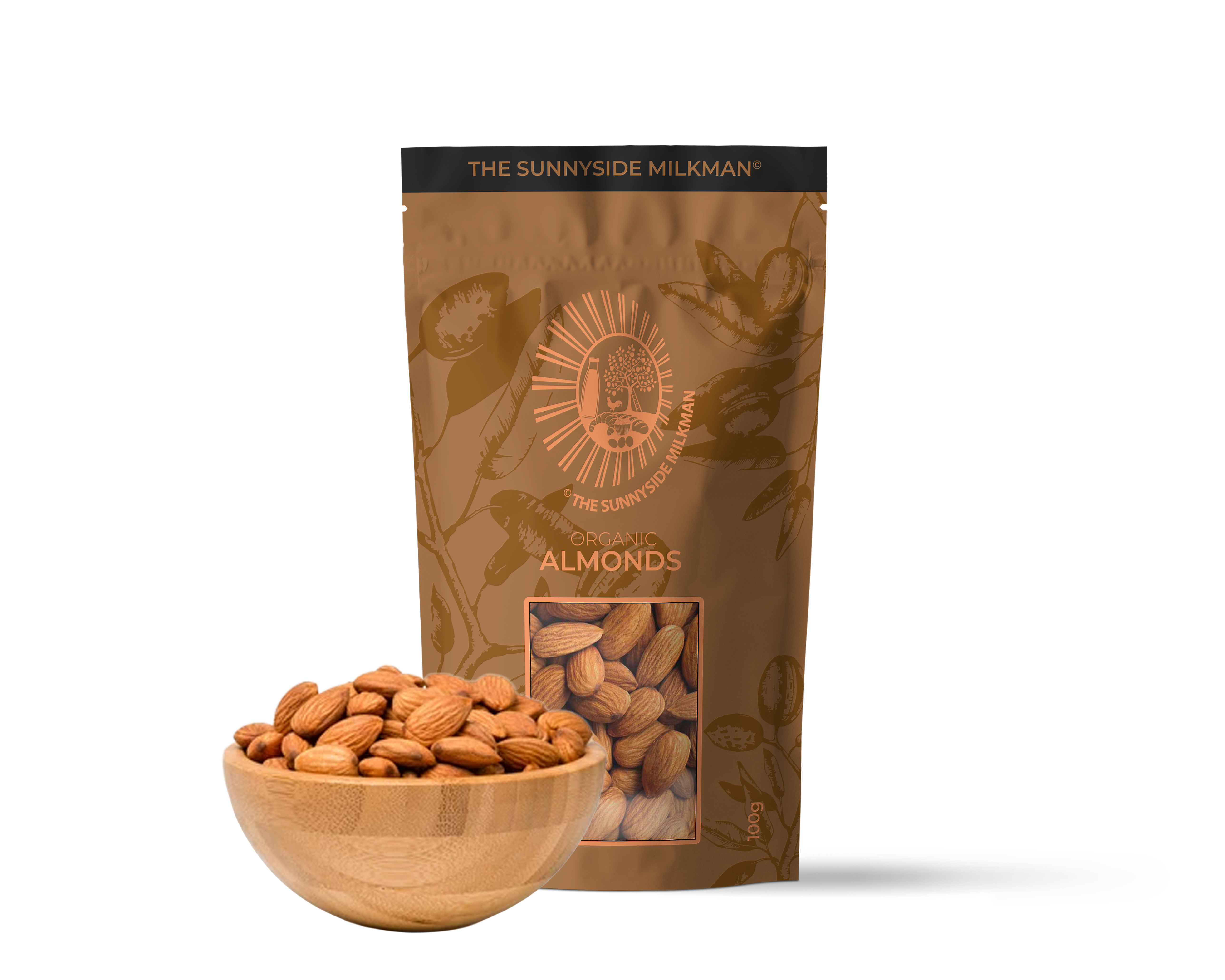 Organic Whole Almonds 100g