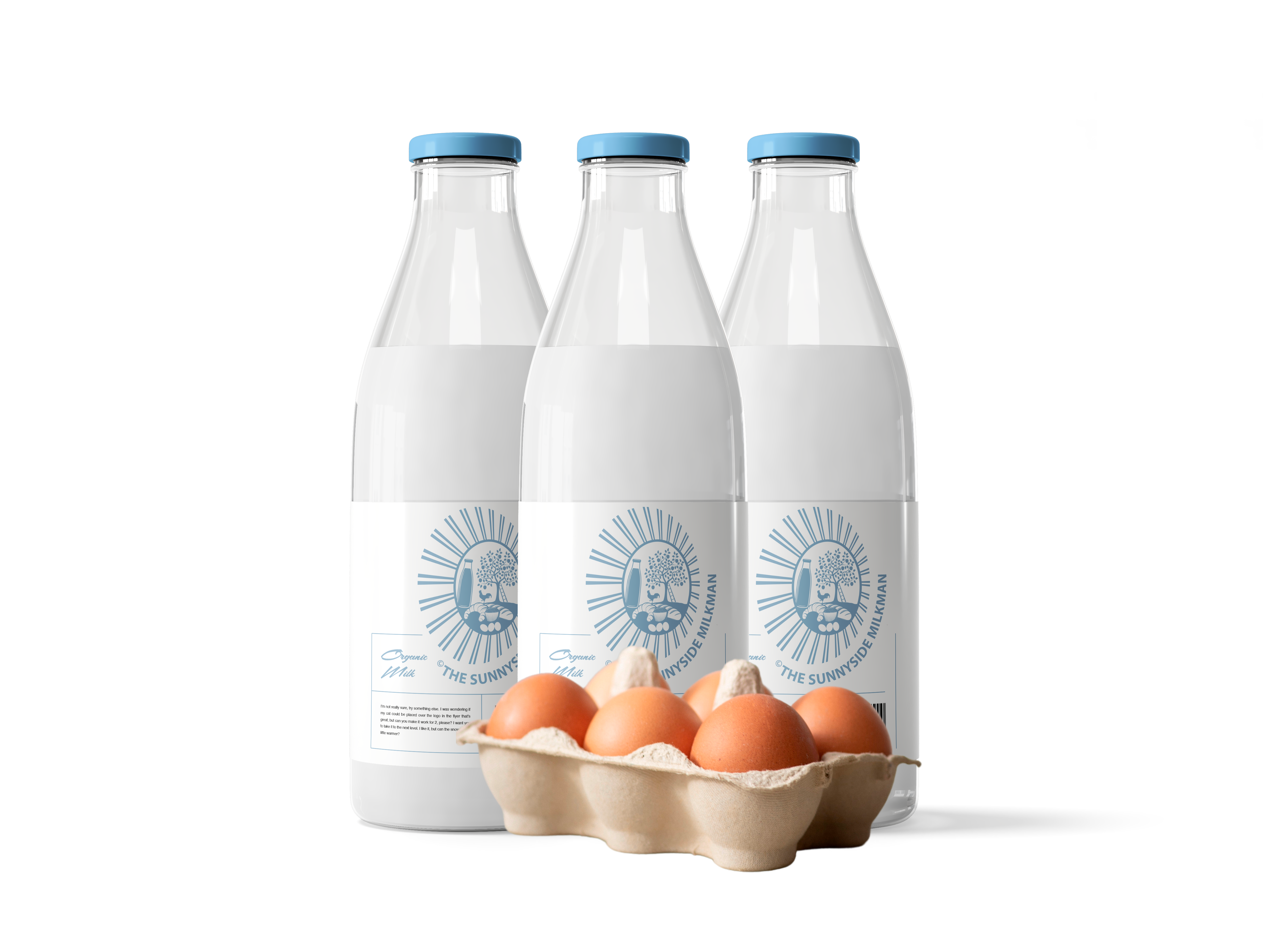 3 Bottles - Fresh Skimmed Milk + 6 Large Eggs