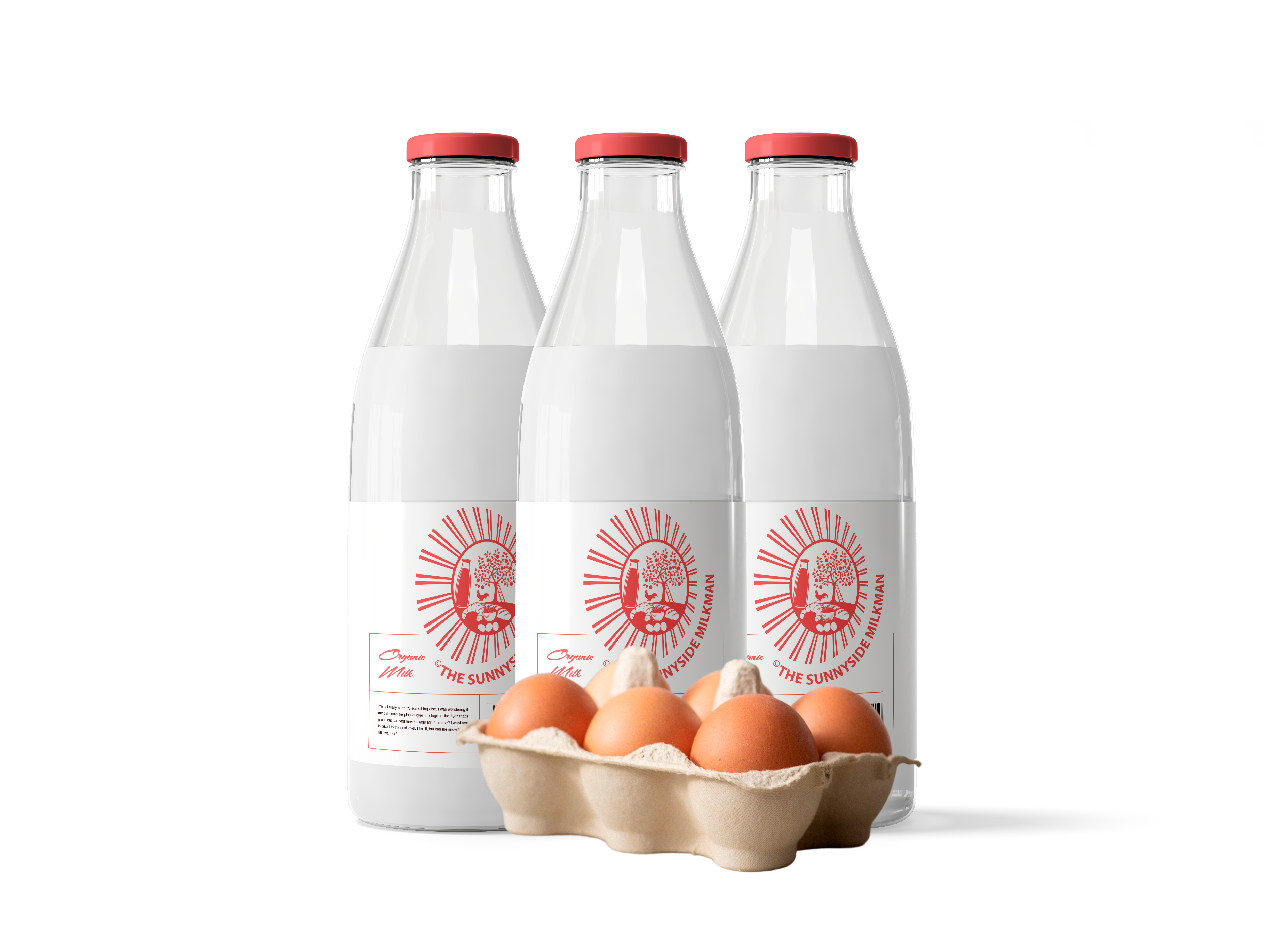 3 Bottles - Fresh Semi Skimmed Milk + 6 Large Eggs