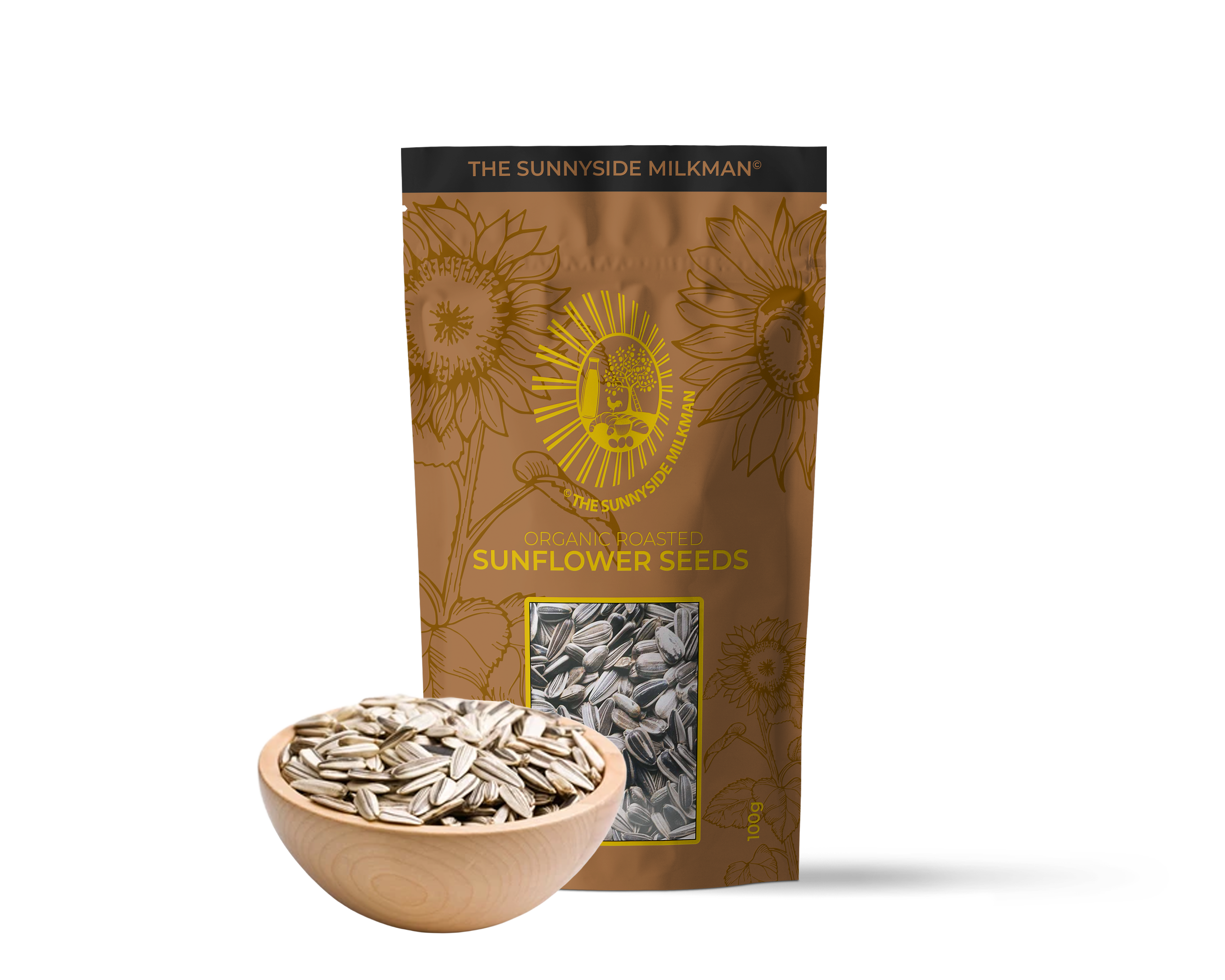 Organic Roasted Sunflower Seeds  100g