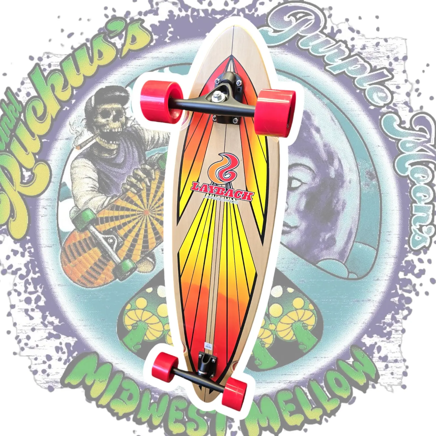 Layback Longboards - Soul Ride Pintail Complete