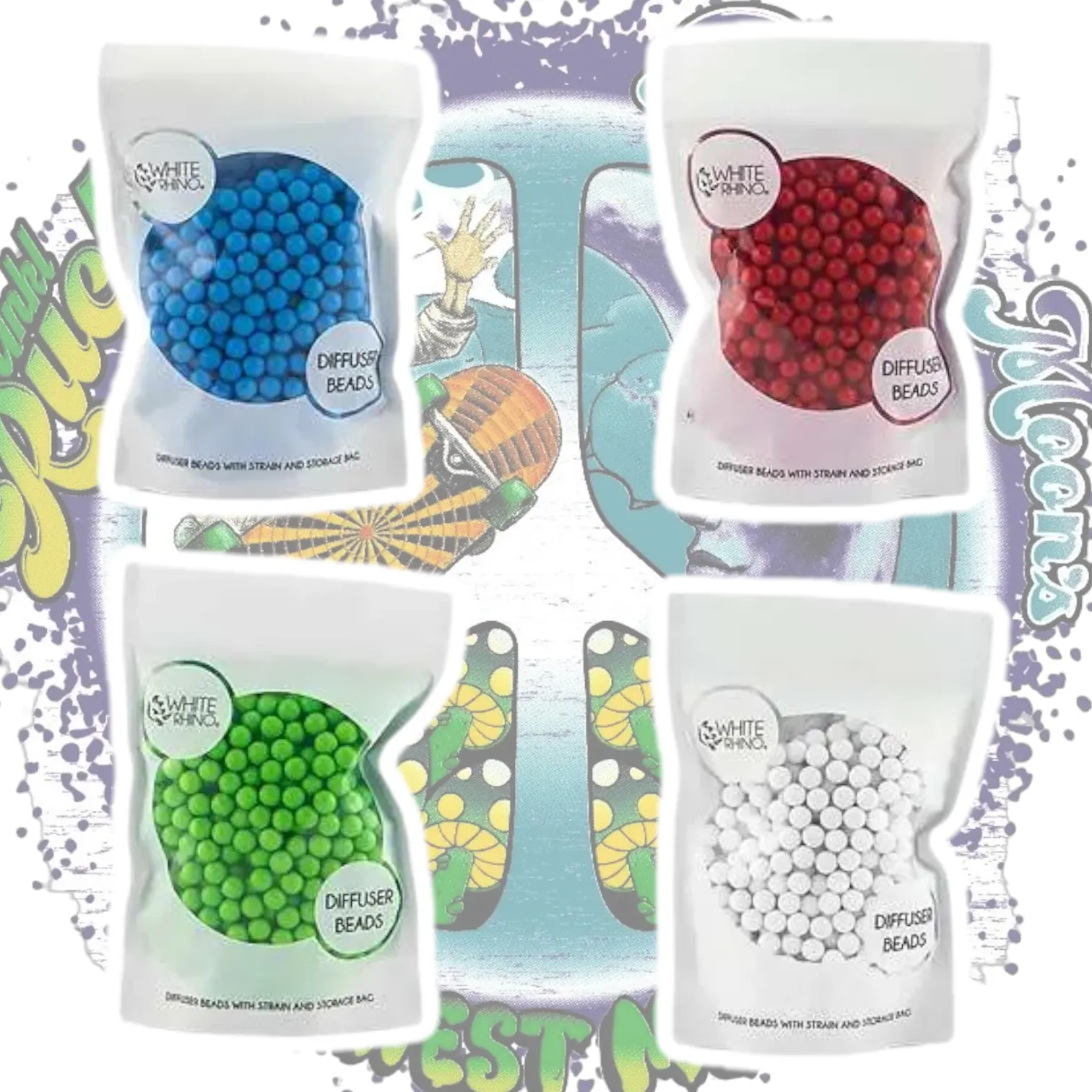 White Rhino - Diffuser Beads