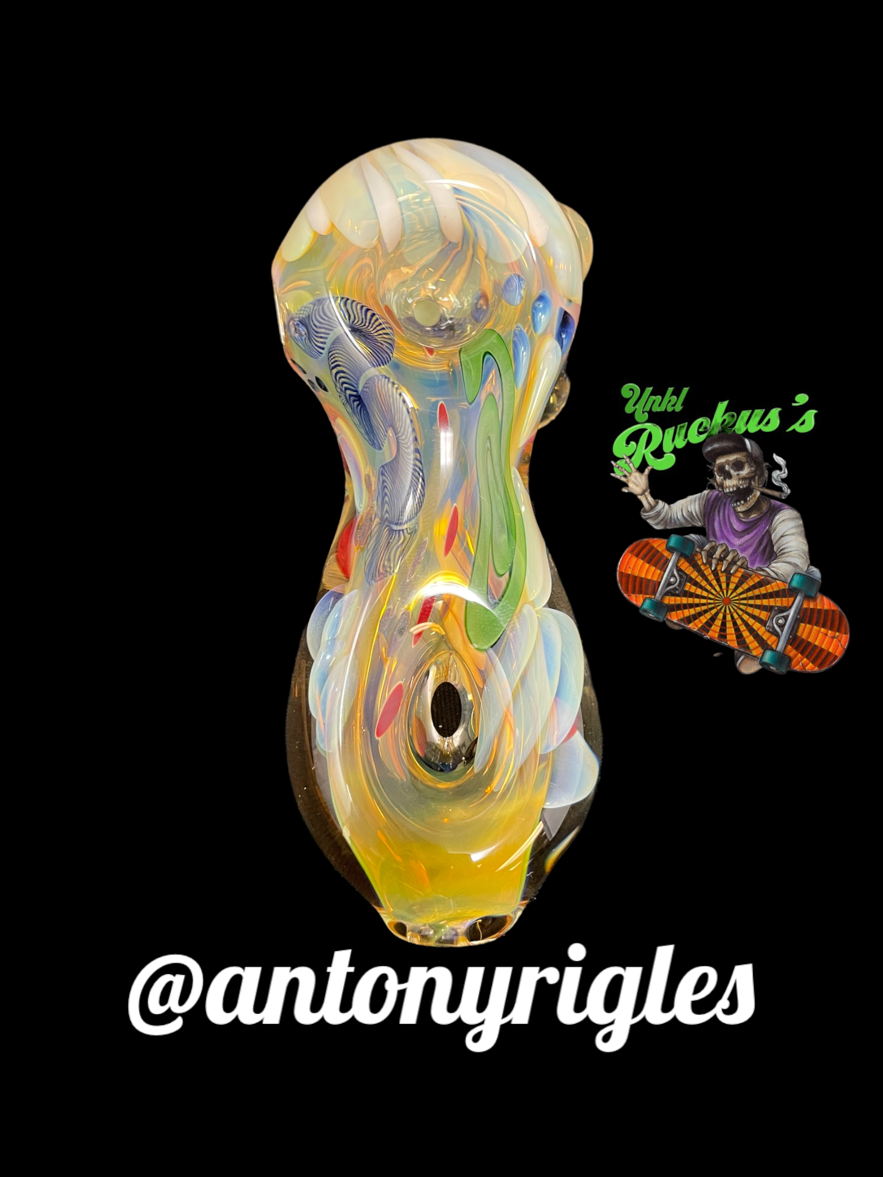 Antony Rigles - Fumed Donut Spoon - Hand Pipe
