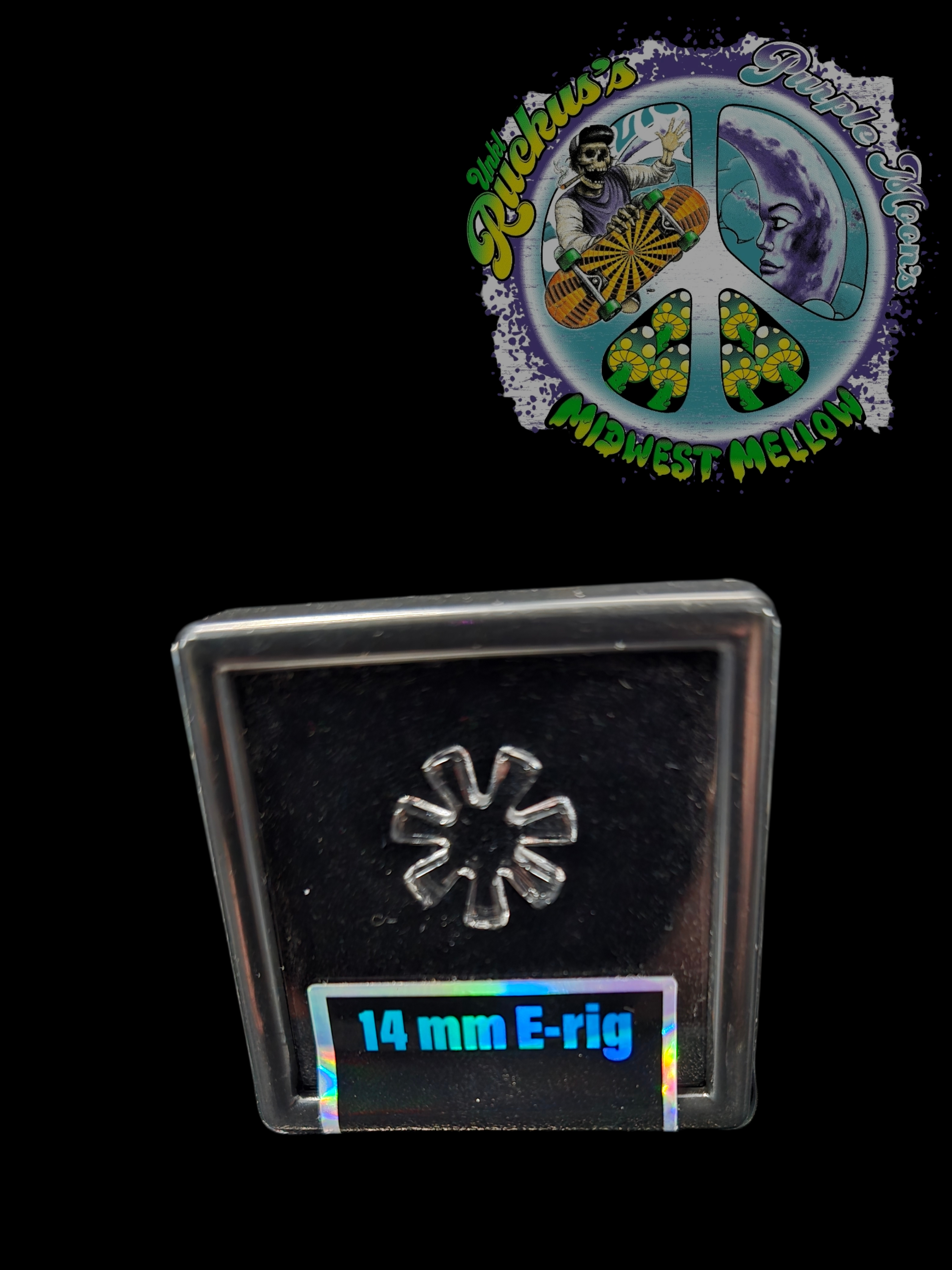 Black Market Glass - 14mm Quartz Flake - 7 Blade