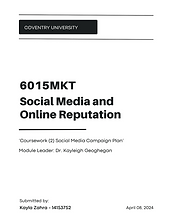 Social Media Campaign Plan