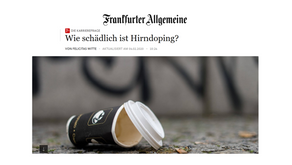 Newspaper article in Frankfurter Allgemeine Zeitung about drug misuse