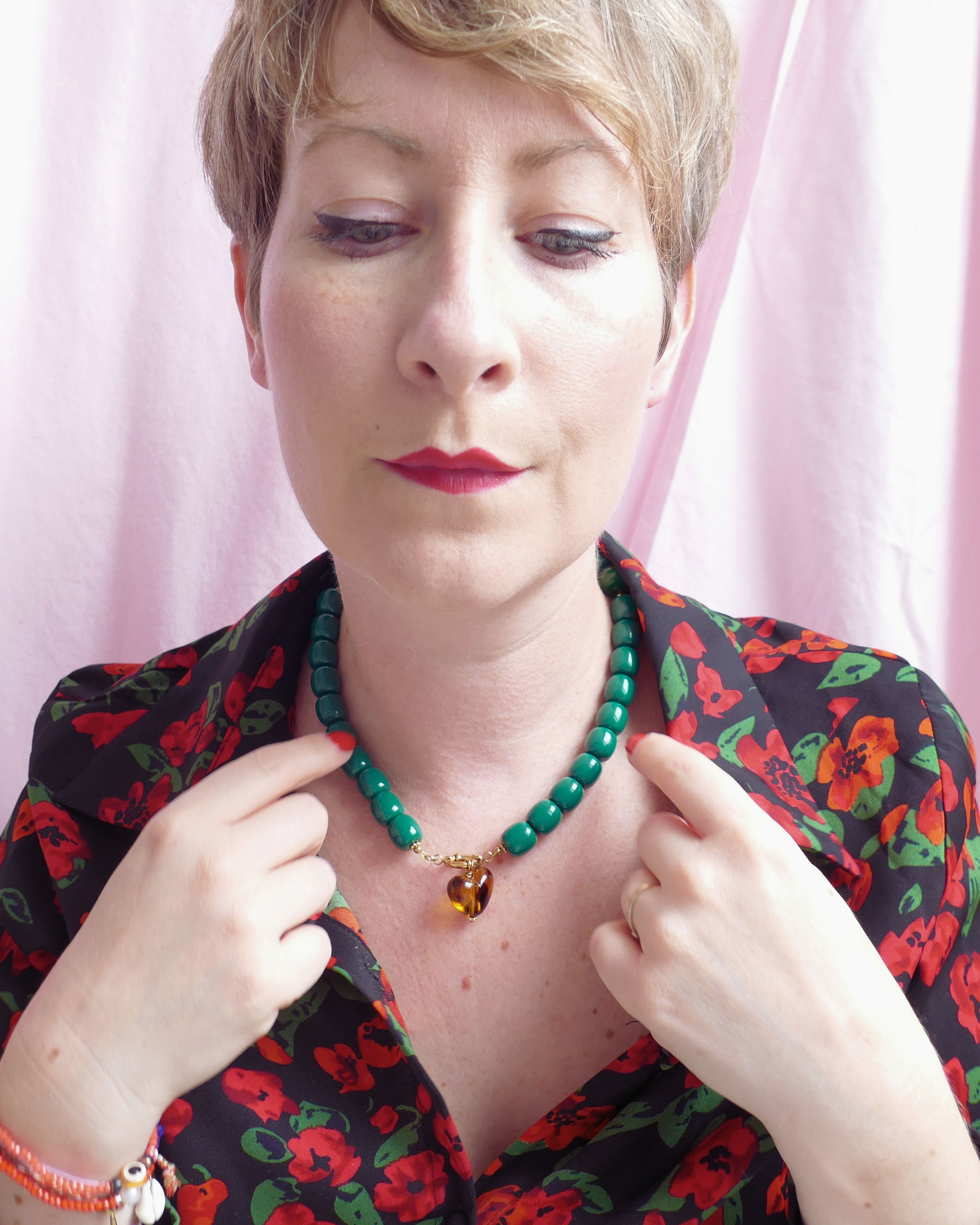 Collier ANNETTE - émeraude
