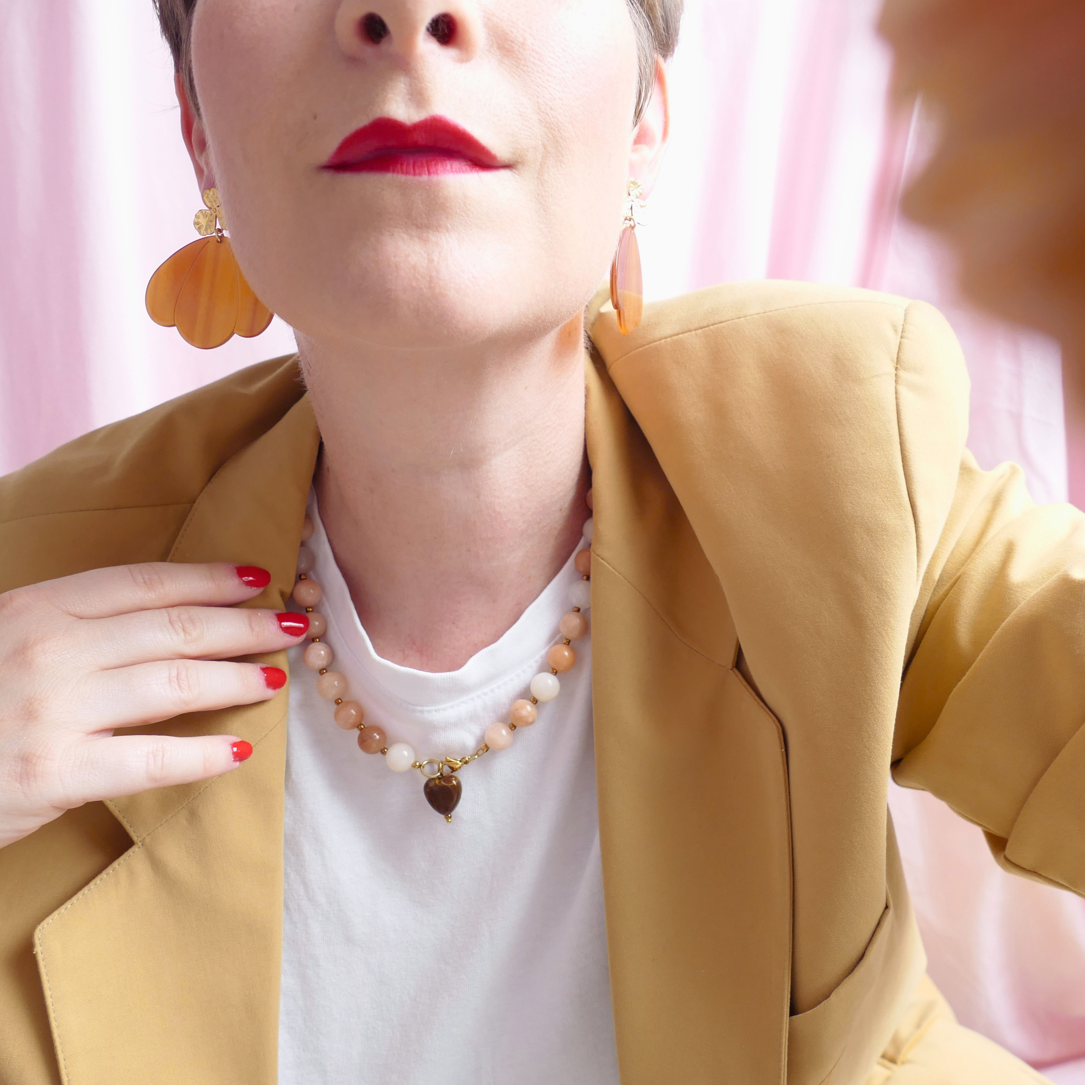 Collier SUZETTE - crème