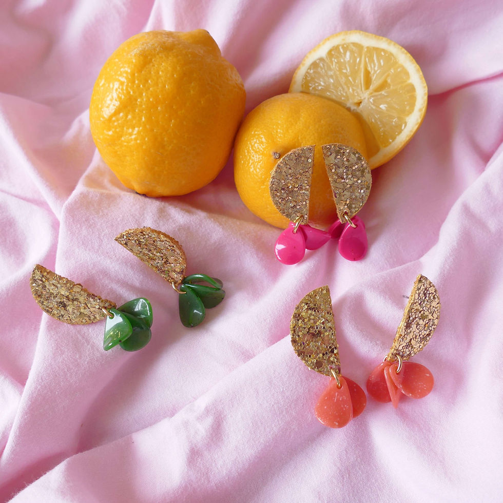 Miniature : Boucles d'oreilles Loulou-corail