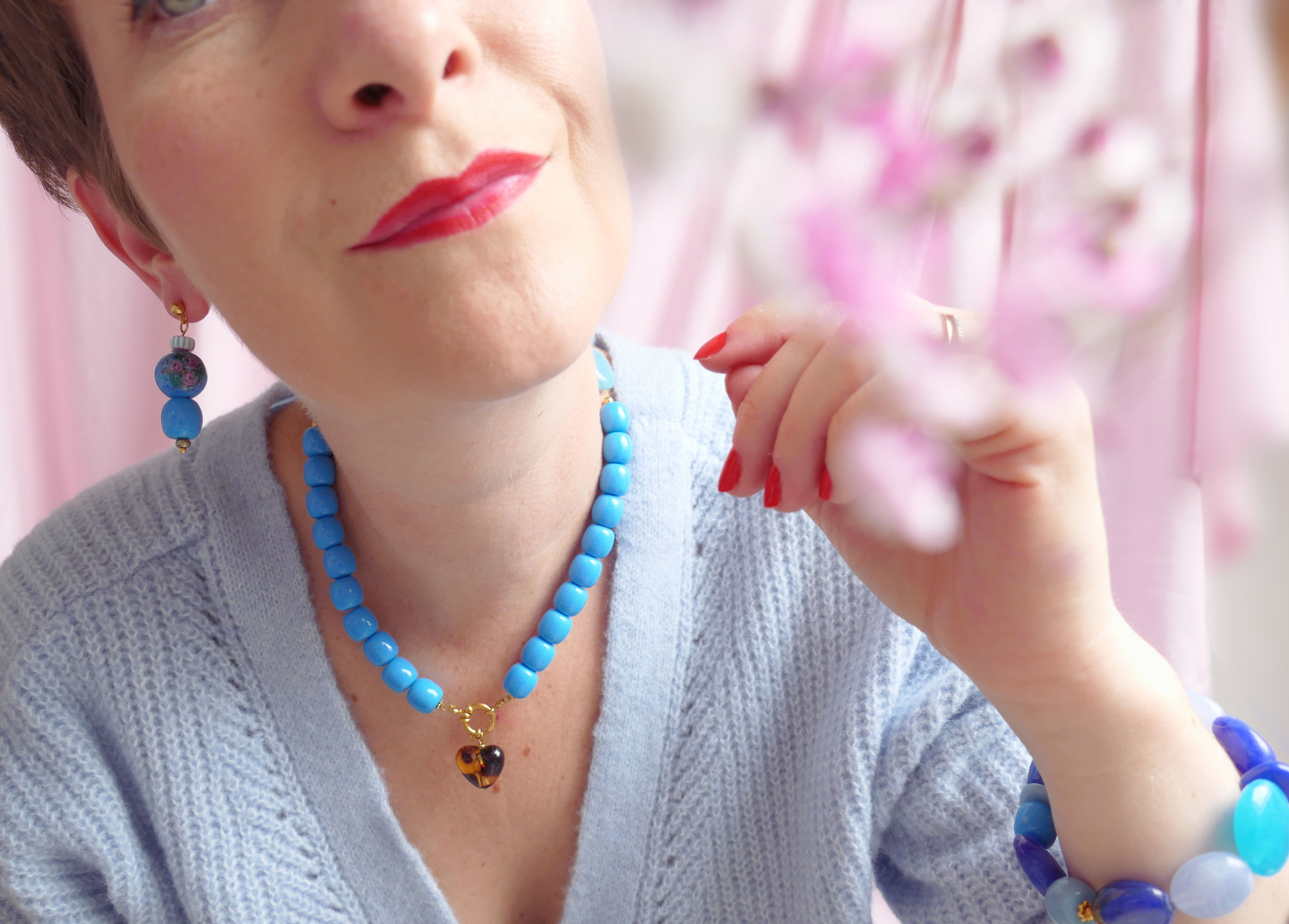 Collier ANNETTE - bleu